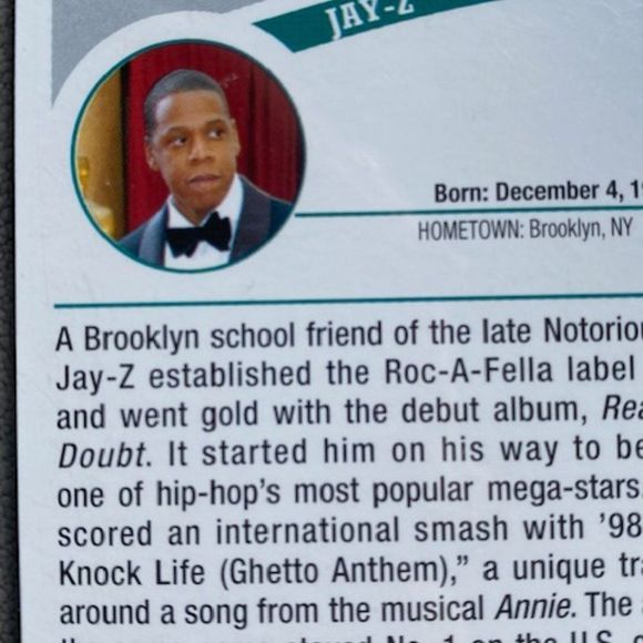 Jay-Z Rookie Card 2005-06 Topps RC Brooklyn / New York NY - Picture 4 of 5